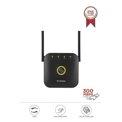 TORİMA WR25 BLACK WİFİ ROUTER