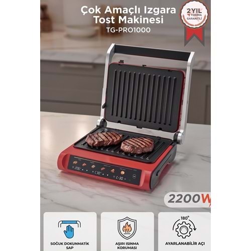 TORİMA TG-PRO1000 BLACK+RED TOAST MACHİNE
