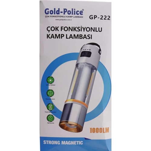 GOLD-POLİCE GP-222 ÇOK FONKSİYONLU FENER