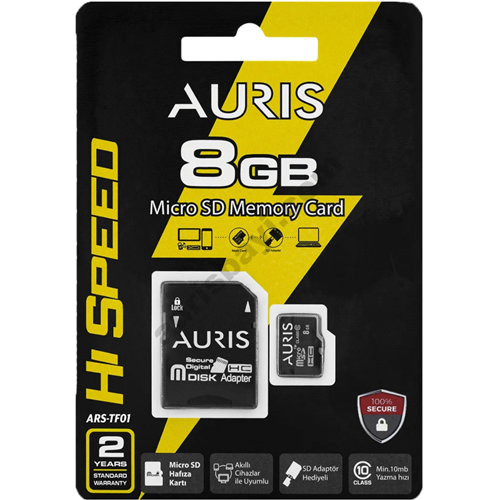 AURIS MİCRO SD MEMORY CARD 8GB