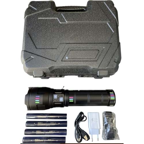 WISON WS-1150 ŞARJ EDİLEBİLİR UZUN MENZİLLİ EL FENERİ