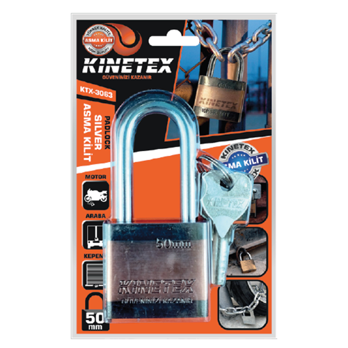 KINETEX C-7 ASMA KİLİT SİLVER UZUN 60 MM KTX-3064