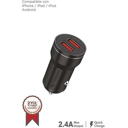 TORIMA C01 CAR CHARGER BLACK