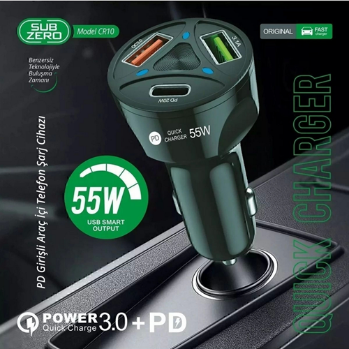 SUBZERO CAR CHARGER CR10 55W