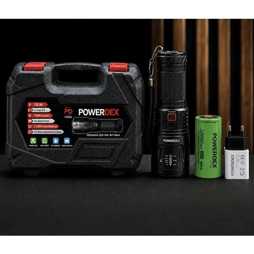 POWERDEX PD-15000 ŞARJLI METAL FENER
