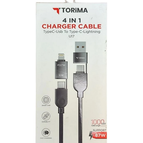 TORIMA U24 BLACK 4 IN 1CABLE