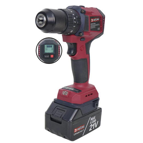 DAFLONG DFL13 AKÜLÜ MATKAP KÖMÜRSÜZ DİJİTAL EKRANLI 13MM METAL MANDRENLİ DARBELİ