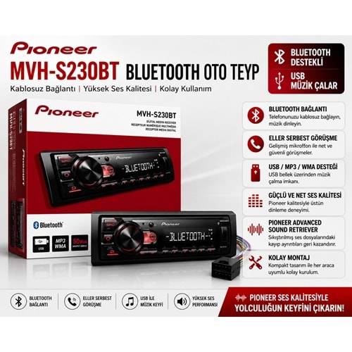 PIONEER MVH-230BT TEYP
