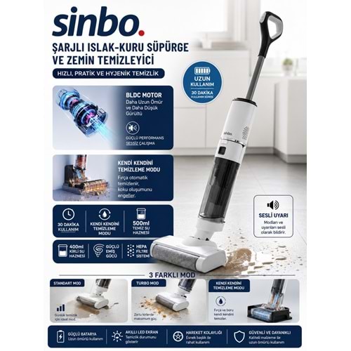 SİNB SFC-4101 ISLAK-KURU YÜZEY TEMİZLEYİCİ