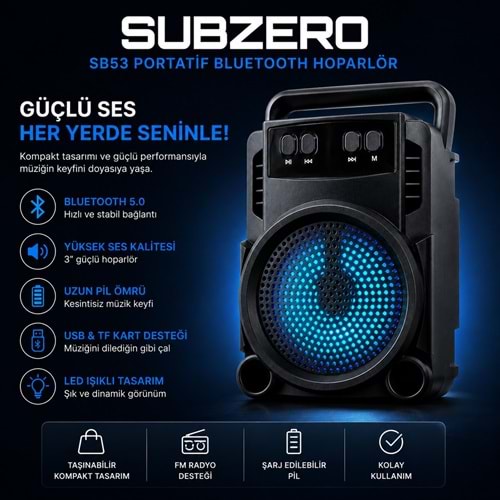 SUBZERO SB53 SPEAKER