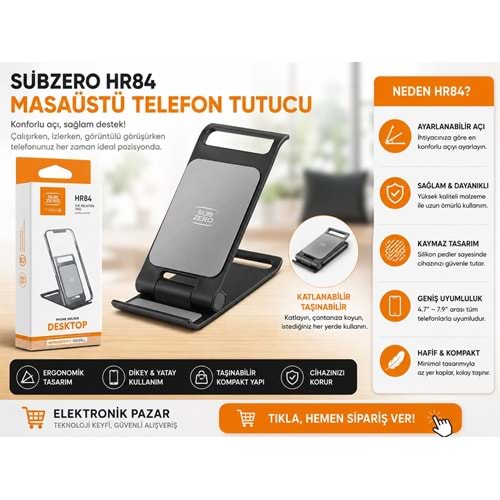 SUBZERO HR84 TELEFON TUTUCU